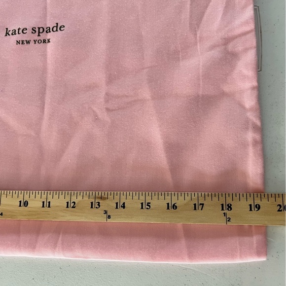 Kate Spade Pink Drawstring 17x19 Dust Bag - Picture 3 of 4
